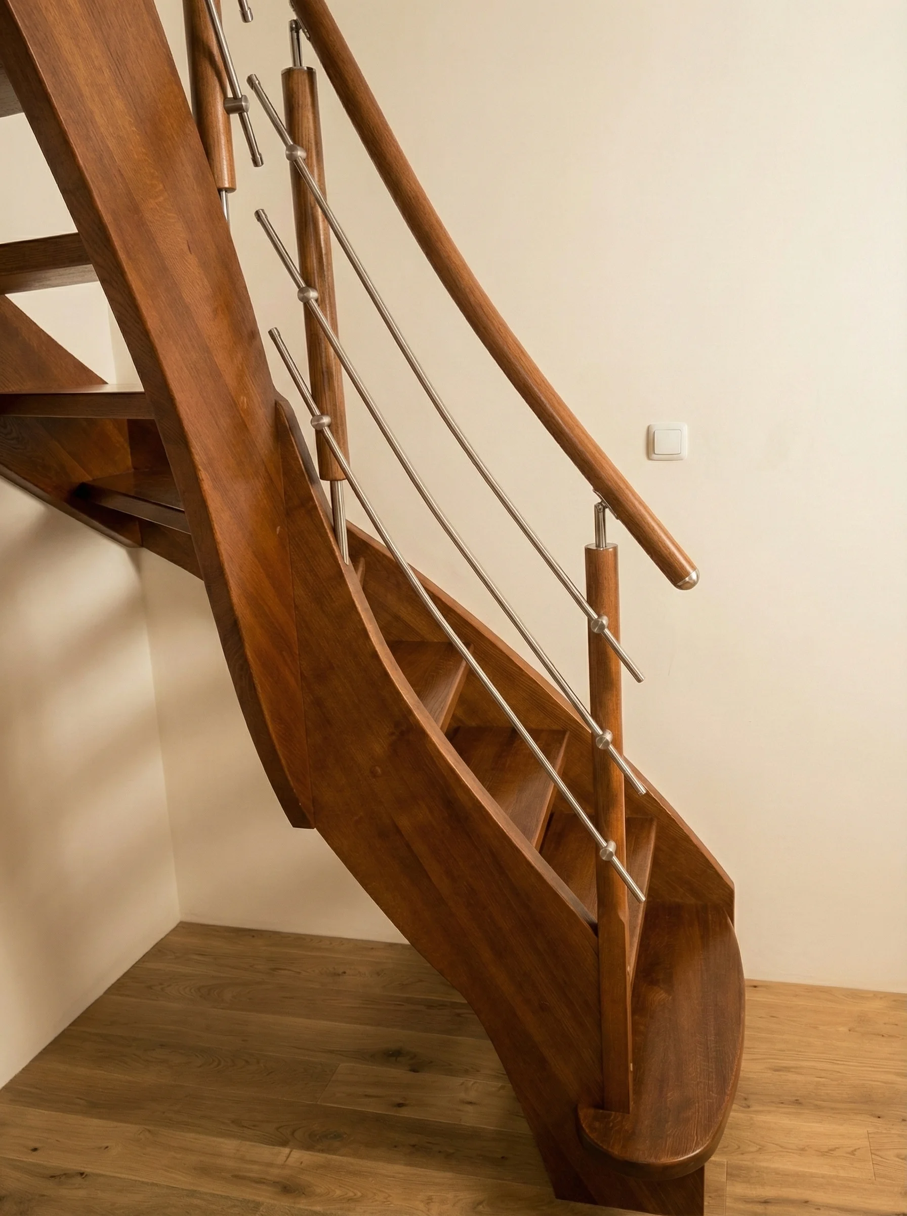 Widok schodów zabiegowych z góry