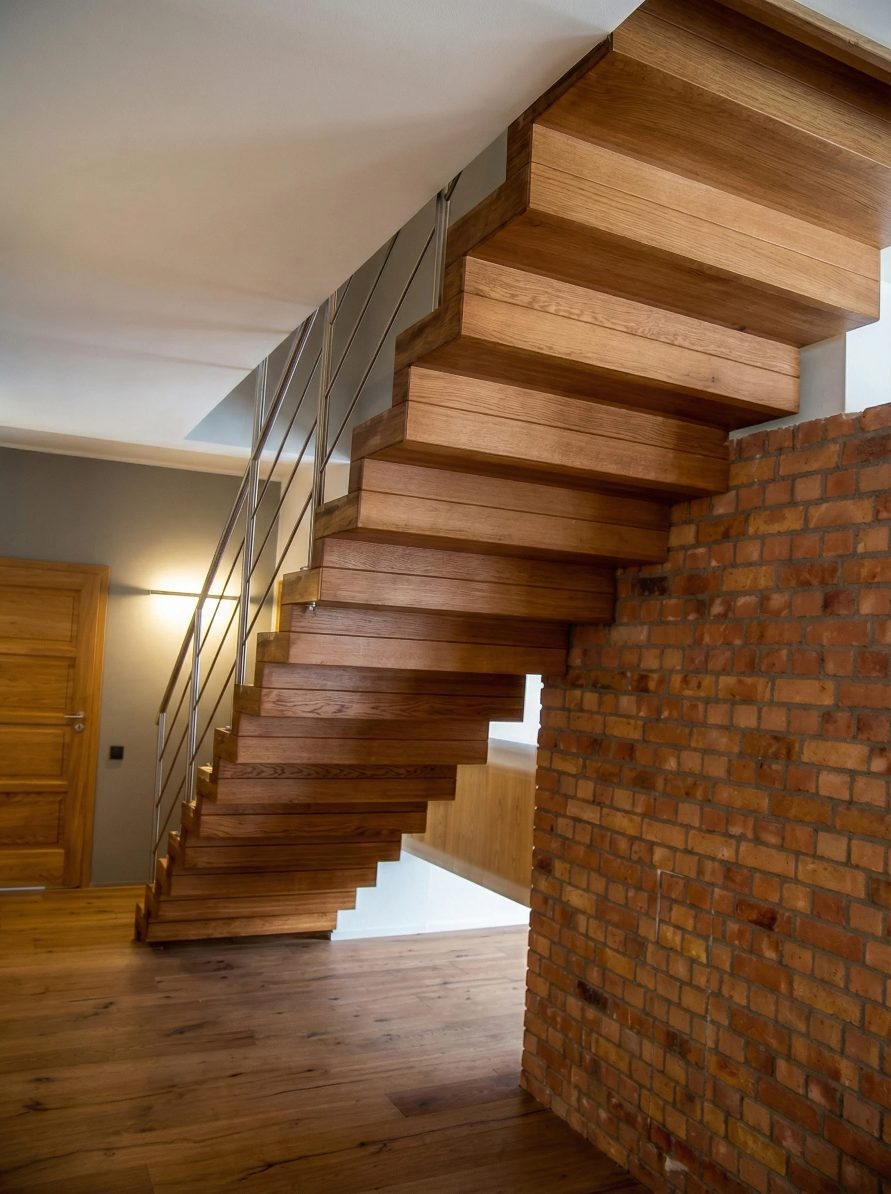 Widok schodów dywanowych z góry