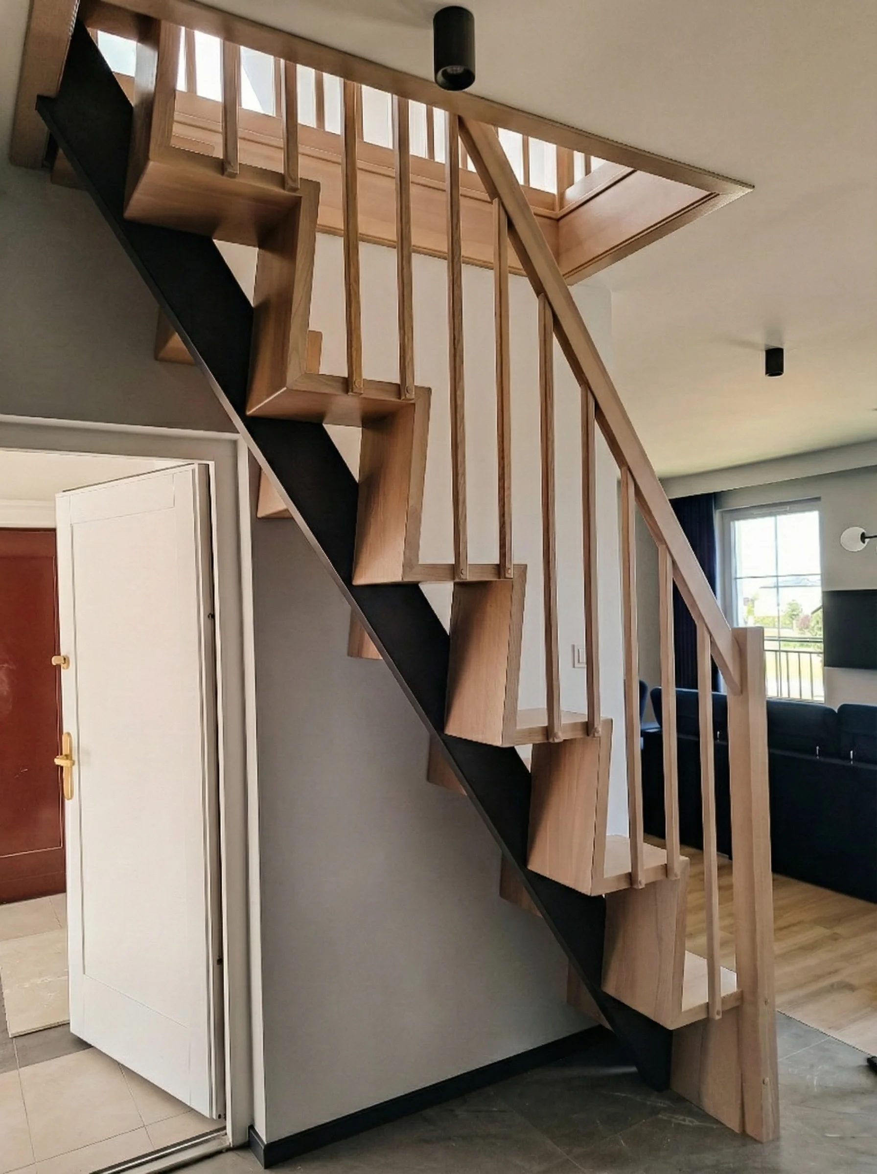 Widok schodów kaczych z góry