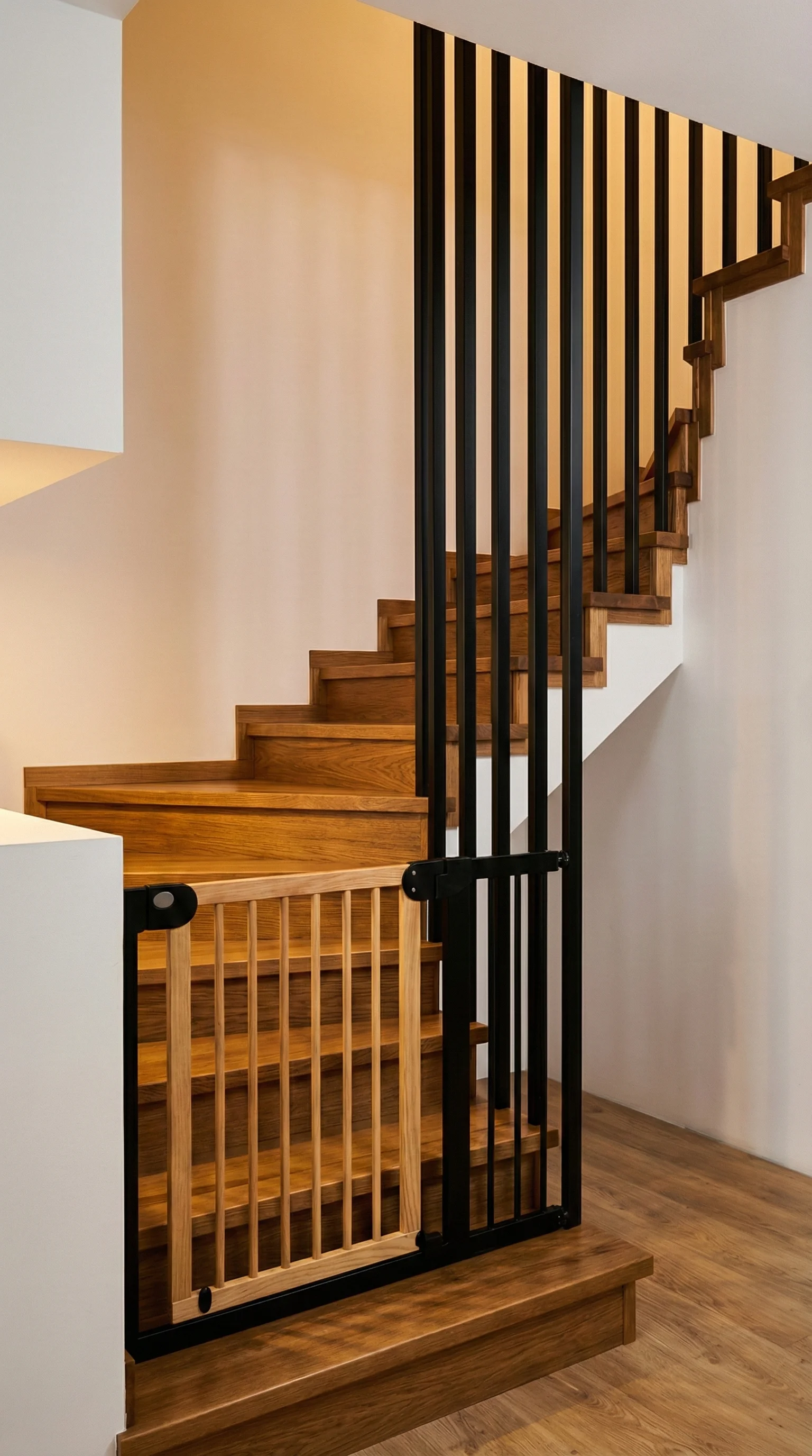 Balustrada z profili stalowych, nowoczesny design